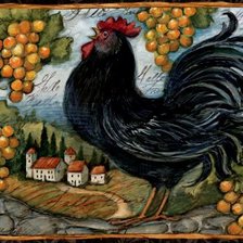 Схема вышивки «птичий двор»