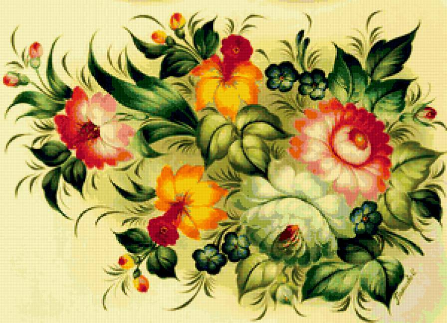 цветочное панно - предпросмотр