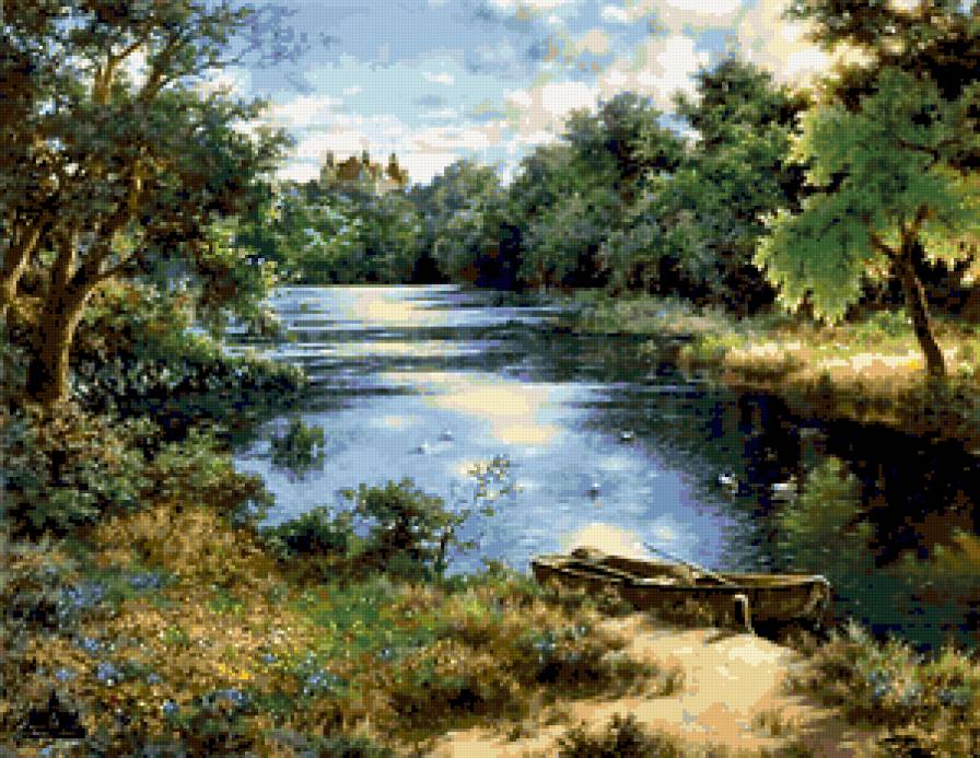 летний пейзаж - предпросмотр