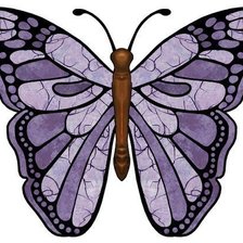 Схема вышивки «бабочка»