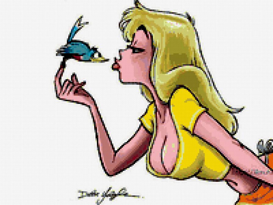 Блондинка - девушка - предпросмотр