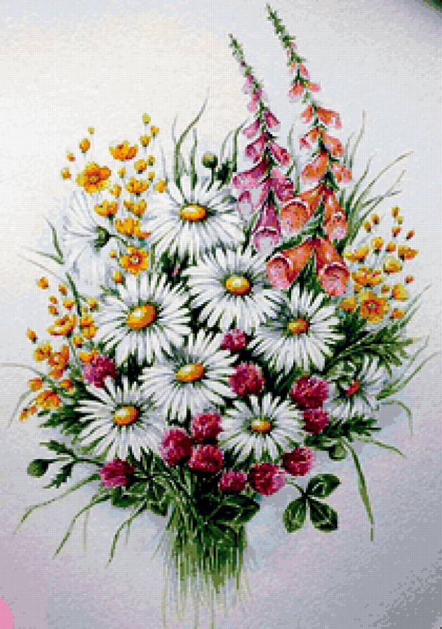 букет полевых цветов - предпросмотр