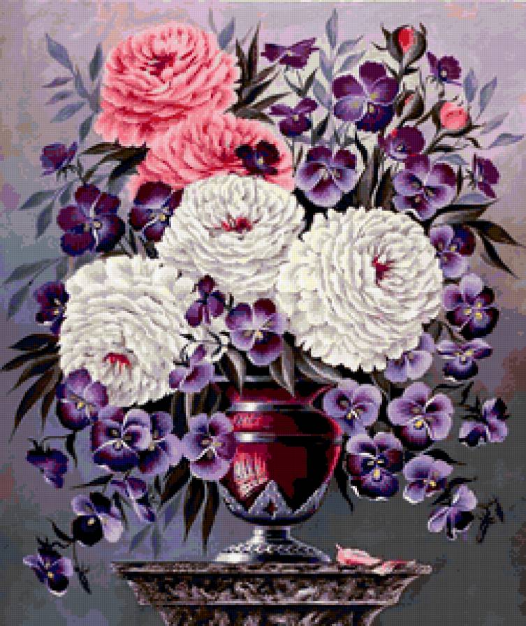 букет цветов в вазе - предпросмотр