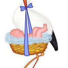 Схема вышивки «Аист»