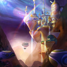 Схема вышивки «замок принцесс»