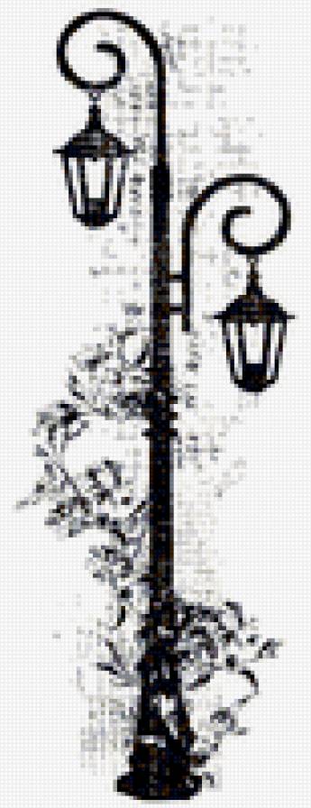 фонарь монохром - предпросмотр