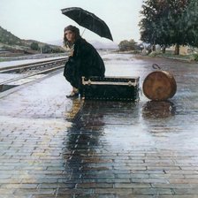 Схема вышивки «на пероне»