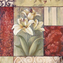 Схема вышивки «белые лилии»