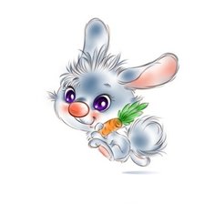 зайчик с морковкой