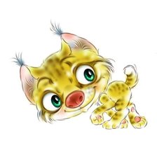 Схема вышивки «рысь наверное»