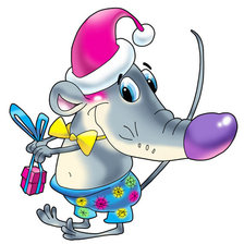 Схема вышивки «крыска»