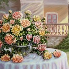 Схема вышивки «прекрасные розы»