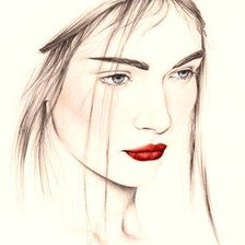 Схема вышивки «Девушка ( Emma Leonard)»