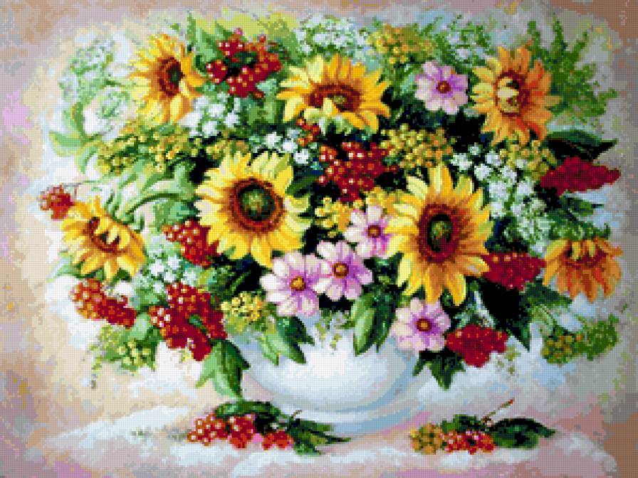 осенние цветы - предпросмотр