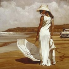 Схема вышивки «девушка»