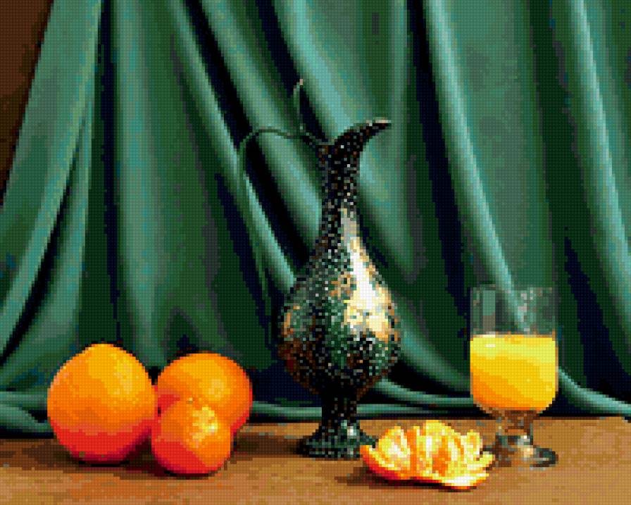 №385185 - кувшин, фрукты, натюрморт - предпросмотр