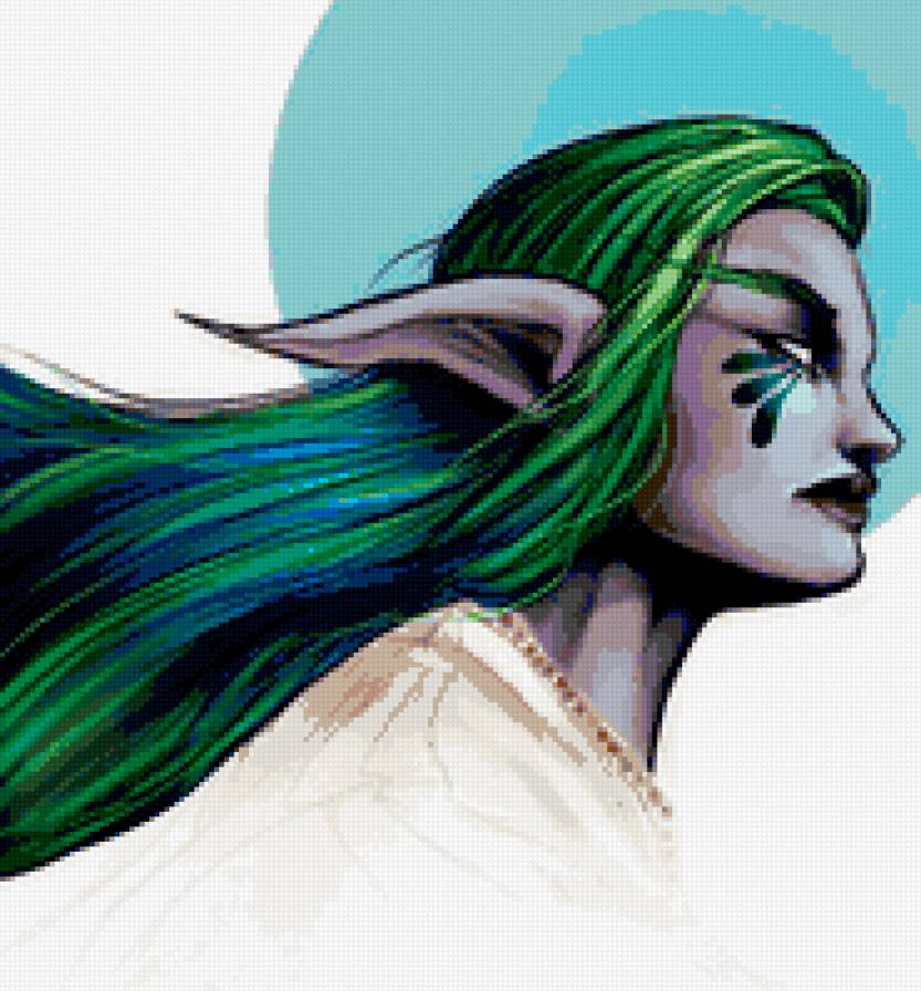 ночной эльф - эльфы, wow - предпросмотр