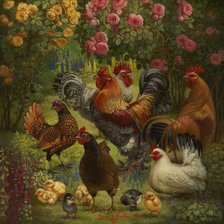 Схема вышивки «птицы»