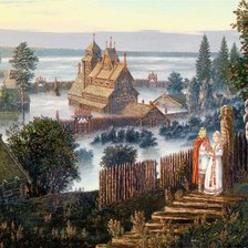 Схема вышивки «встреча»