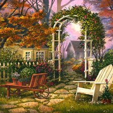 Схема вышивки «осенняя пора»