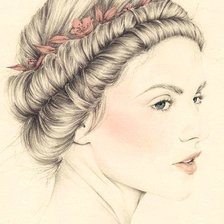 Схема вышивки «Девушка 3 (Emma Leonard)»