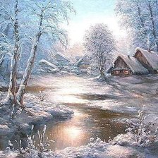 Схема вышивки «Зимушка. М.и Е. Иваненко»