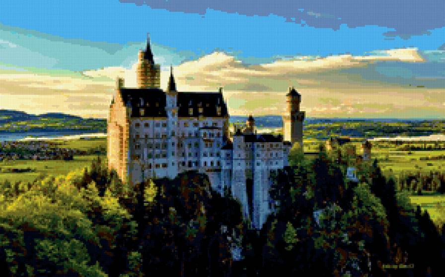 Замок - замок, пейзажи, природа - предпросмотр