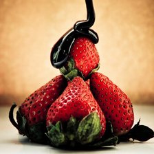 Схема вышивки «клубничка»