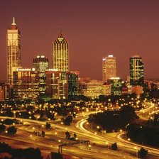 Схема вышивки «Ночной город»