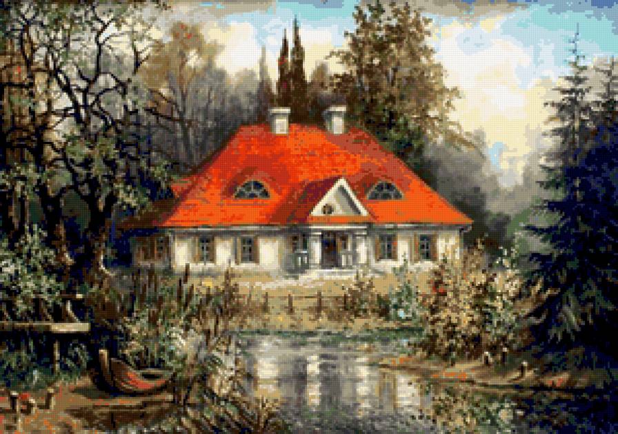 домик в лесу - предпросмотр