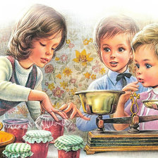 Схема вышивки «детские игры»