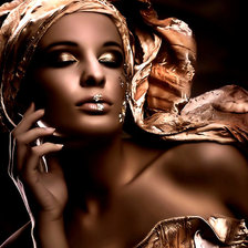 Схема вышивки «Женщина вамп»