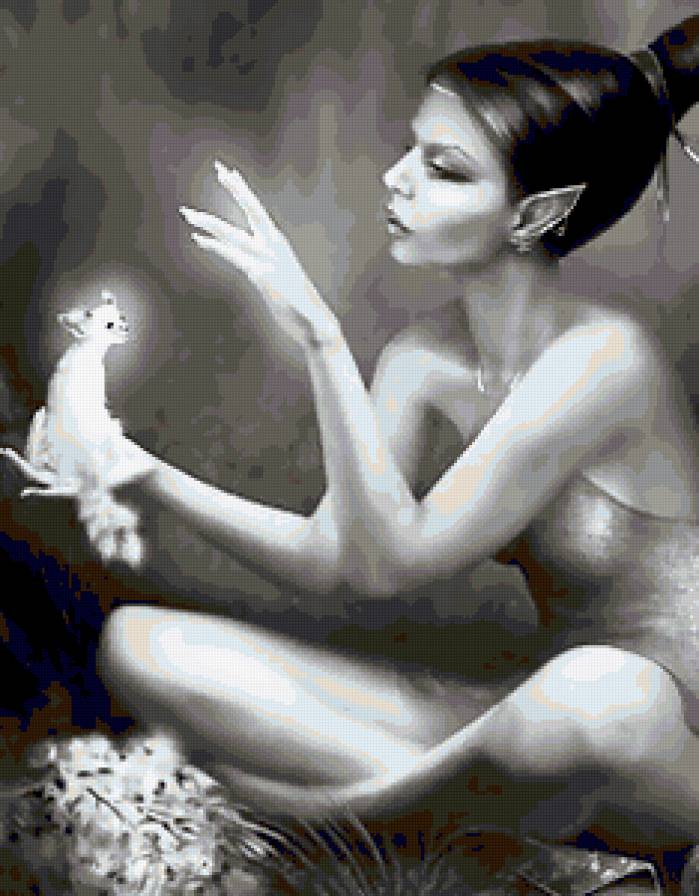 fantasy (черно белая) - черно белое, фентези - предпросмотр