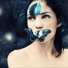 Схема вышивки «леди»