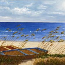 Схема вышивки «Лодки»