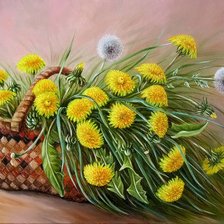 Схема вышивки «одуванчики»