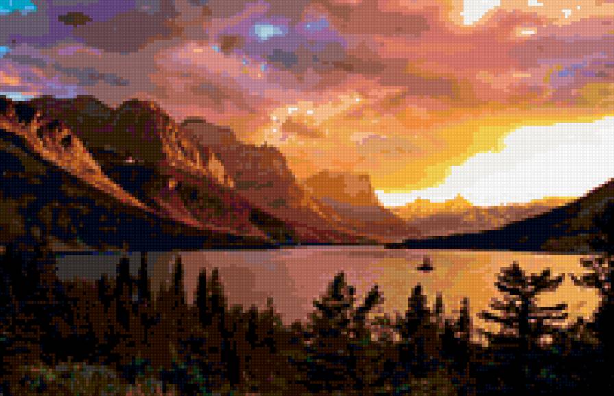 закат - закат, пейзаж - предпросмотр