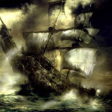 Схема вышивки «корабль»