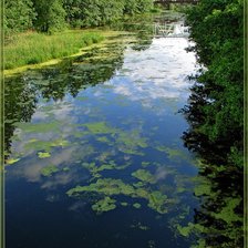 Схема вышивки «река»