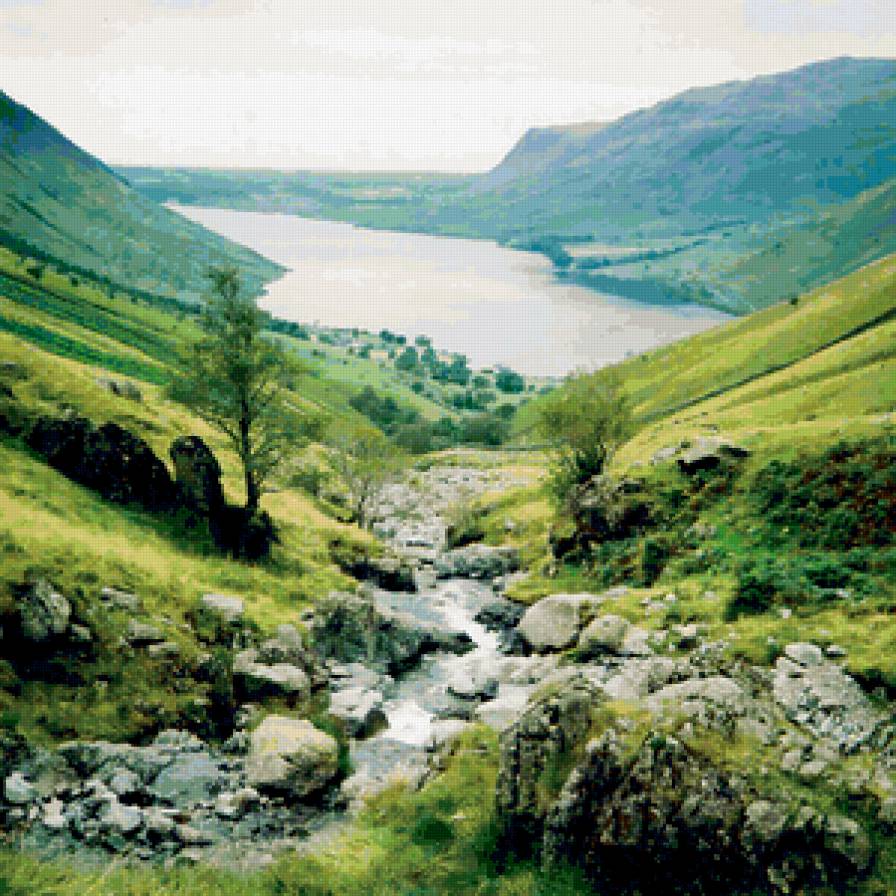 природа - природа, пейзаж, зеленая, гора, красота - предпросмотр