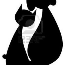 Схема вышивки «Кошка и собака»