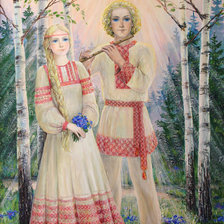 Схема вышивки «Крышень и Рада»