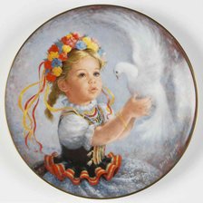 Схема вышивки «девочка с голубем»