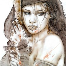 Схема вышивки «Девушка-воин»