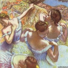 Схема вышивки «Дега Эдгар "Голубые танцовщицы"»