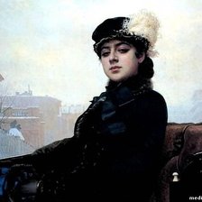 Схема вышивки «Крамской Иван "Портрет неизвестной"»