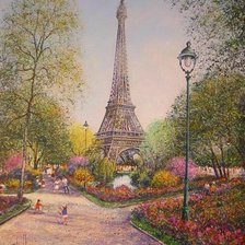 Схема вышивки «Мой париж»