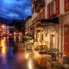 Схема вышивки «кафе в париже»