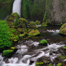 Схема вышивки «горная река»