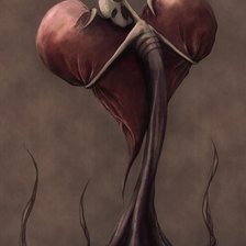 Схема вышивки «Смерть и сердце»